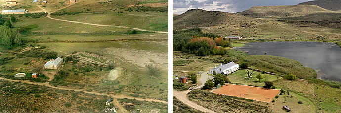 Burgersrust Lake before and after restoration